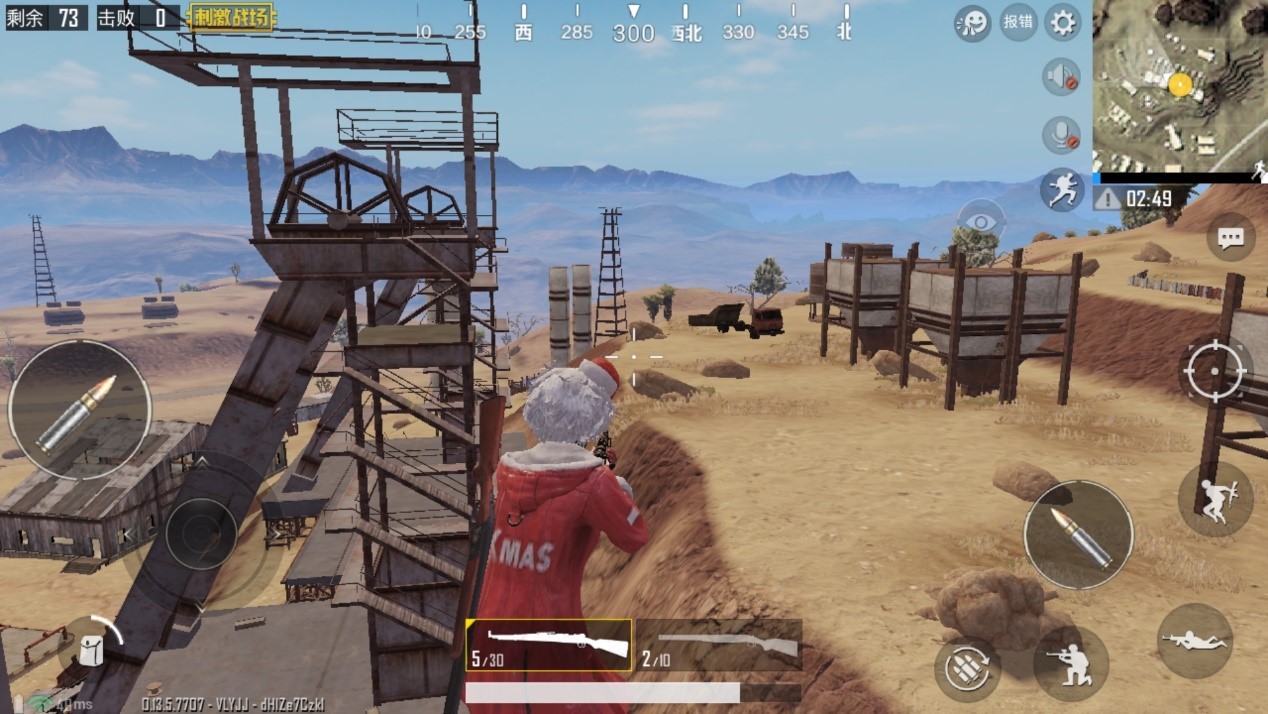 绝地求生:刺激战场沙漠地图大矿山打法